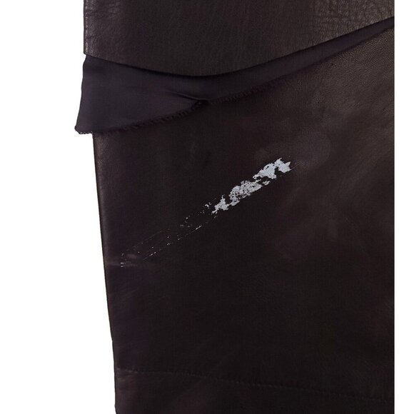 Sulvam Scars Horce Leather Trousers Japan 3 S Black Horse - Picture 6 of 16